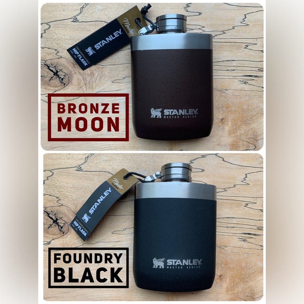 NEW Stanley Unbreakable Flask Master Series 8 oz - Bronze Moon or Foundry Black